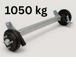 Jarrulinen kumijoustoakseli 1050kg