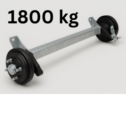 Jarrulinen kumijoustoakseli 1800kg